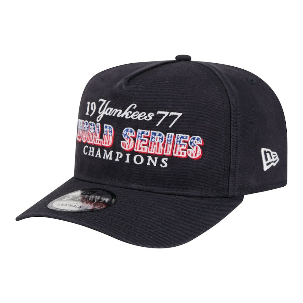 New York Yankees New Era 1977 World Series Champions Throwback 9FIFTY A-Frame Snapback Hat Discount
