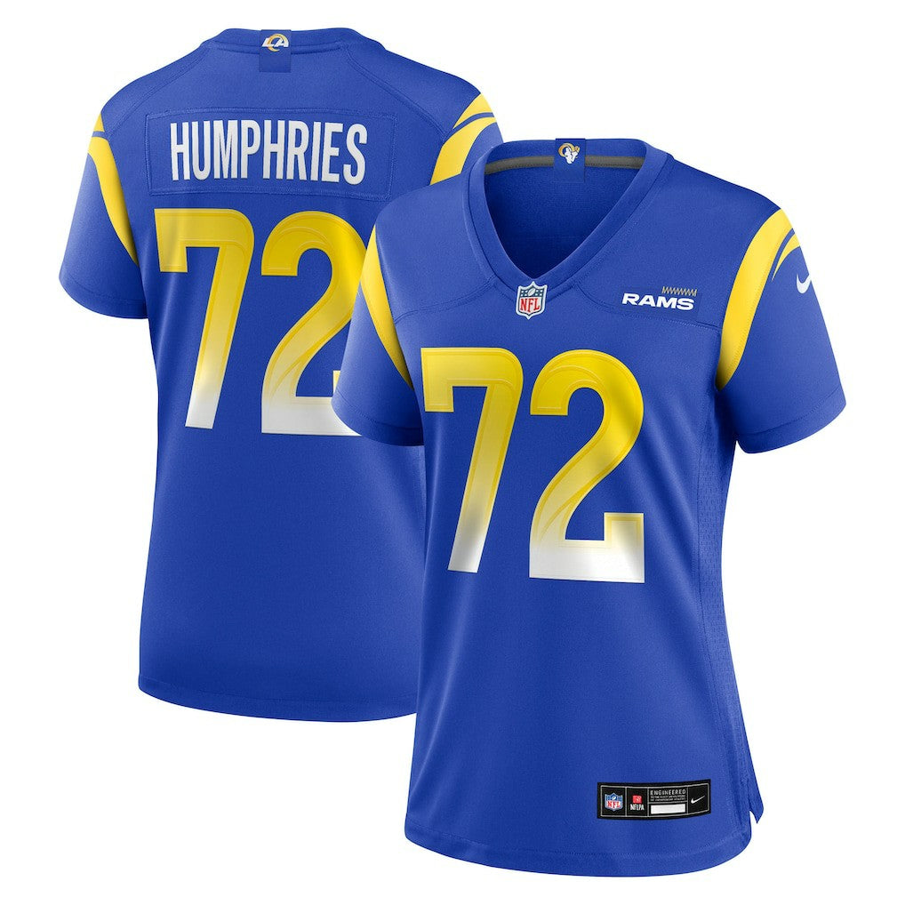D.J. Humphries Los Angeles Rams Women's Team Game Jersey - Royal - Nike
