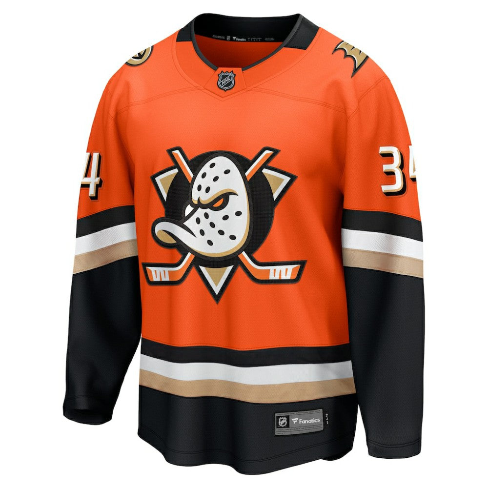 Petr Mrazek Anaheim Ducks Fanatics Home Breakaway Jersey - Orange | Fanatics on sale