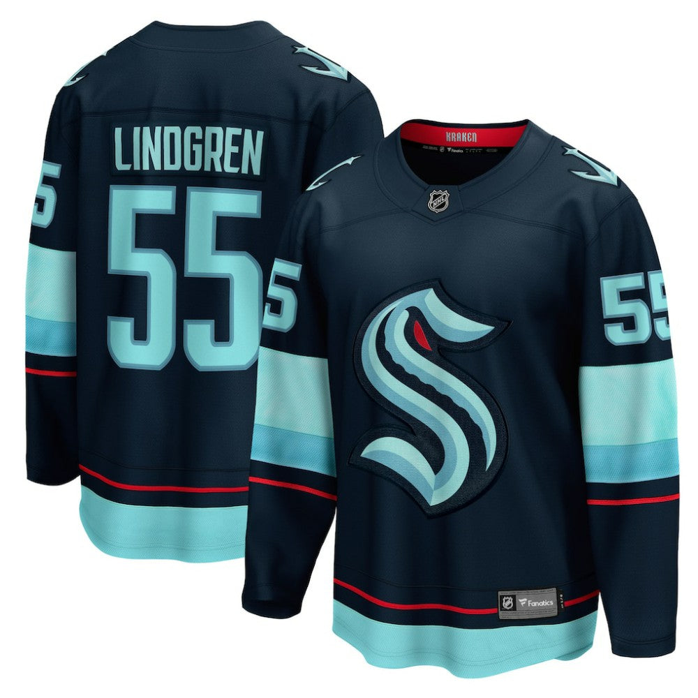 Ryan Lindgren Seattle Kraken Fanatics Home Breakaway Jersey - Deep Sea Blue | Fanatics online
