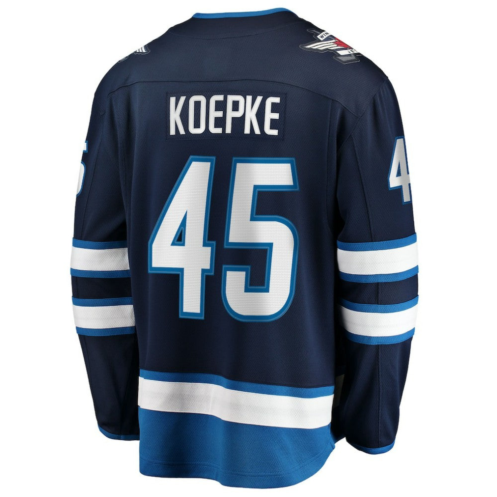 Cole Koepke Winnipeg Jets Fanatics Home Breakaway Jersey - Navy | Fanatics Lifestyle