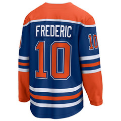 Trent Frederic Edmonton Oilers Fanatics Home Breakaway Jersey - Royal | Fanatics Clearance