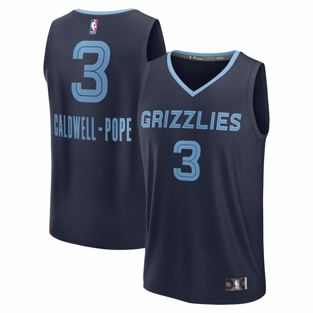 Fanatics Kentavious Caldwell-Pope Memphis Grizzlies Fast Break Replica Player Jersey Icon Edition Navy