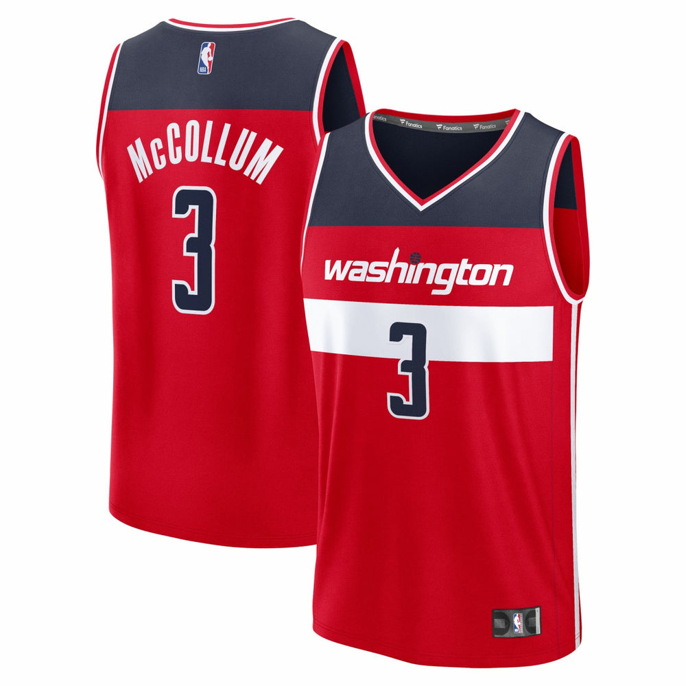 Fanatics CJ McCollum Washington Wizards Youth Fast Break Replica Player Jersey Icon Edition Red