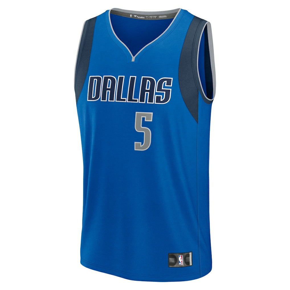 Fanatics D'Angelo Russell Dallas Mavericks Fast Break Replica Player Jersey Icon Editi- Blue