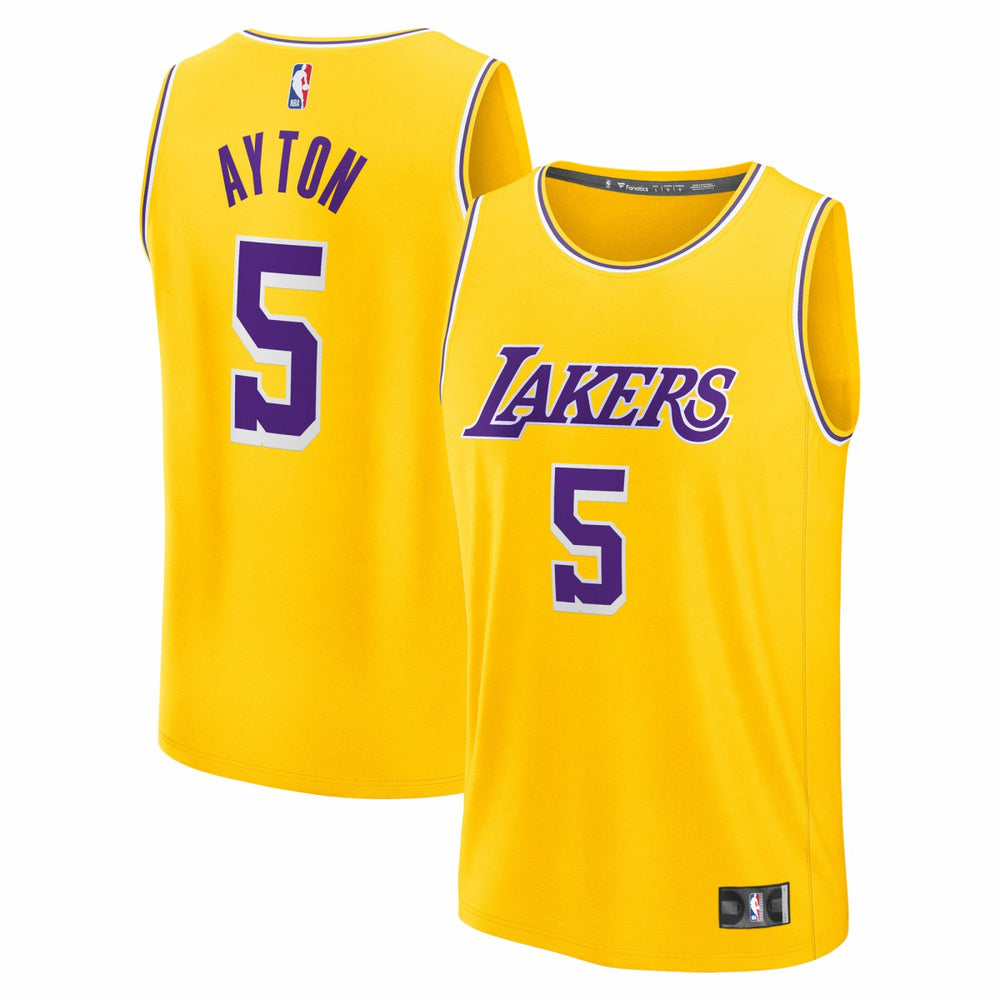 Fanatics Deandre Ayton Los Angeles Lakers Fast Break Replica Player Jersey Icon Edition Gold