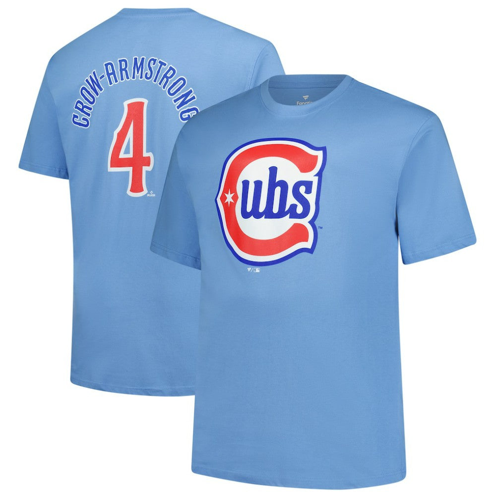 Pete Crow-Armstrong Chicago Cubs Fanatics Big & Tall Name & Number T-Shirt for sale