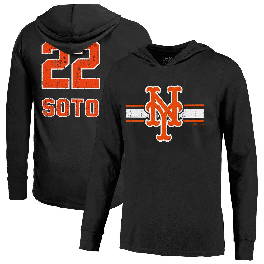 Juan Soto New York Mets Majestic Threads Lightweight Name & Number Hoodie for sale