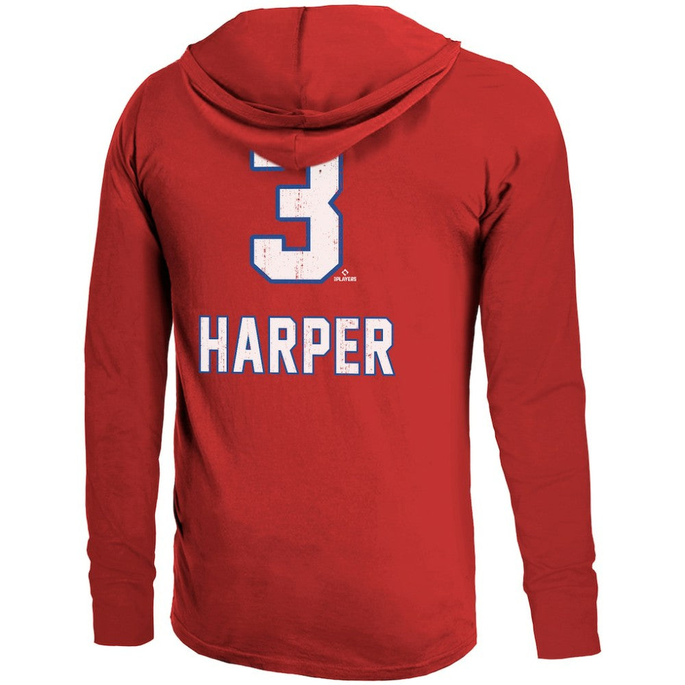 Bryce Harper Philadelphia Phillies Majestic Threads Lightweight Name & Number Hoodie Near Me