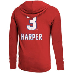 Bryce Harper Philadelphia Phillies Majestic Threads Lightweight Name & Number Hoodie Near Me