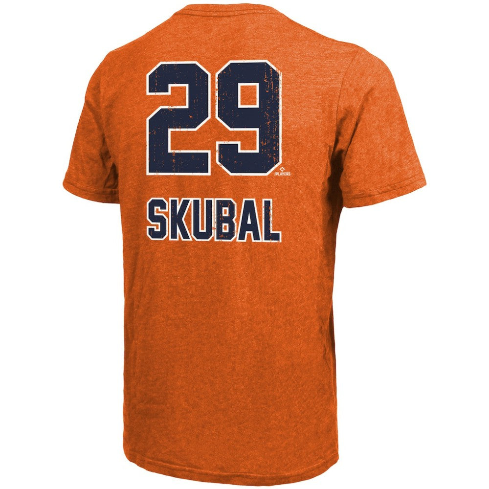 Tarik Skubal Detroit Tigers Majestic Threads Triblend Name & Number T-Shirt Online