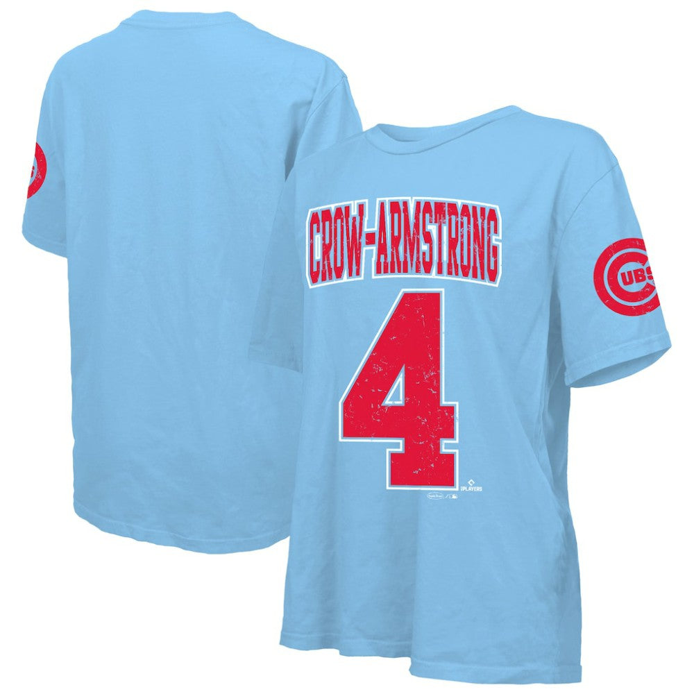 Pete Crow-Armstrong Chicago Cubs Majestic Threads Women's Oversized Name & Number T-Shirt Near Me