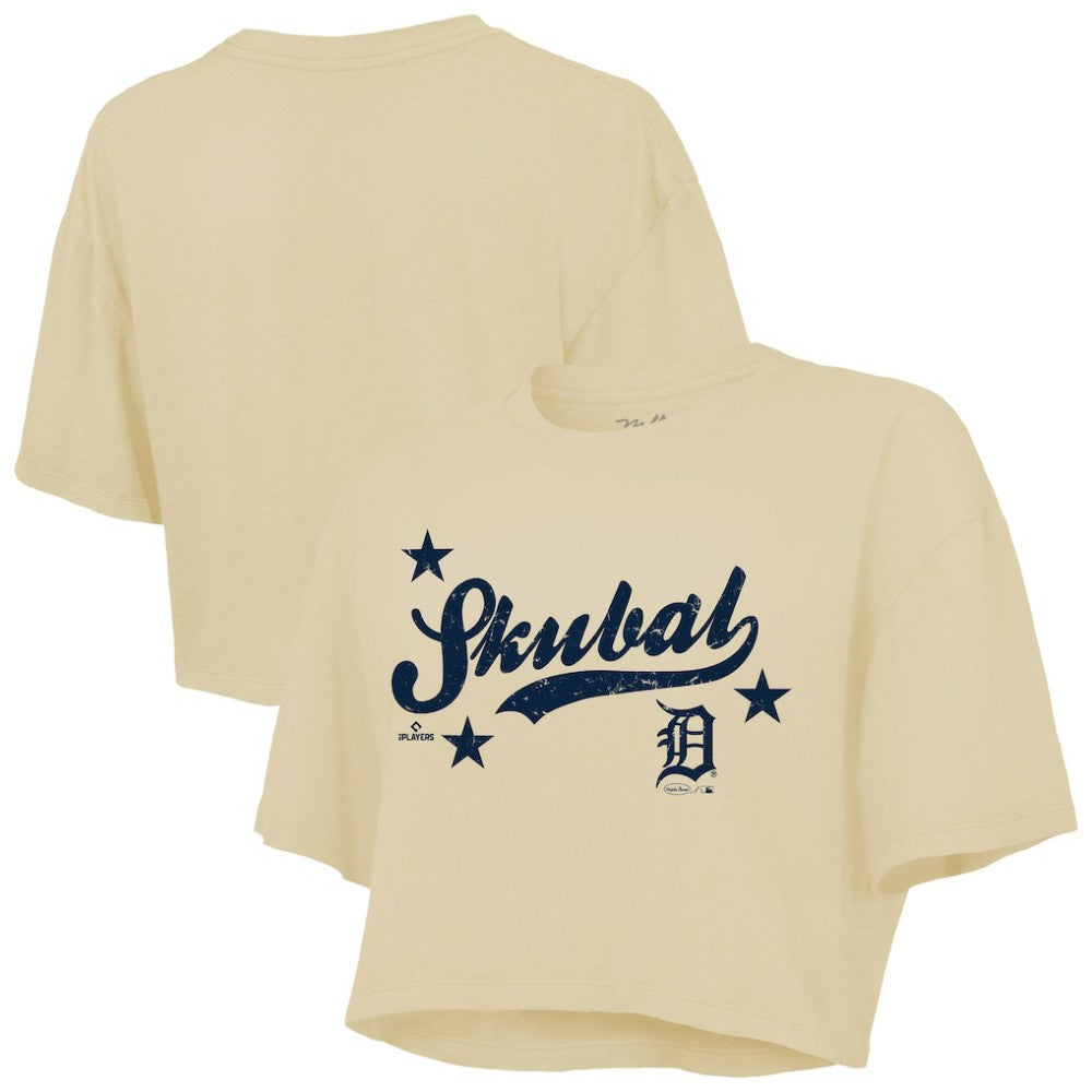 Tarik Skubal Detroit Tigers Majestic Threads Women's Boxy Crop Top Discount