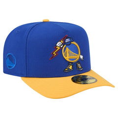 New Era Golden State Warriors Injection Cartoon Logo A-Frame 59FIFTY Fitted Hat Royal