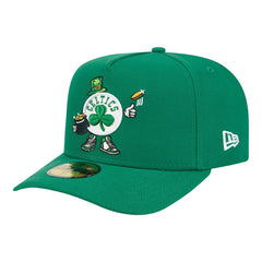 New Era Boston Celtics Injection Cartoon Logo A-Frame 59FIFTY Fitted Hat Kelly Green