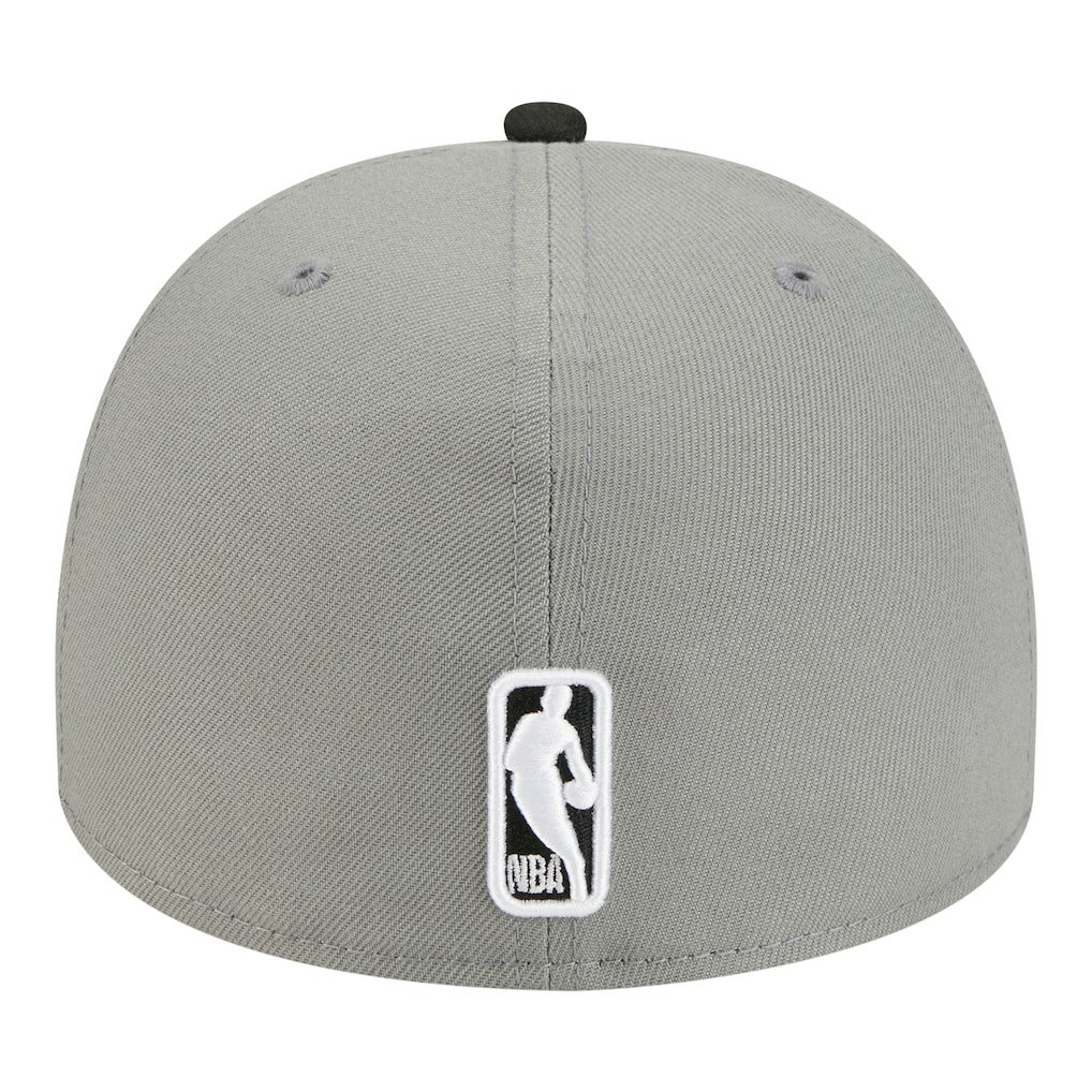 New Era Brooklyn Nets Injection Cartoon Logo A-Frame 59FIFTY Fitted Hat Gray
