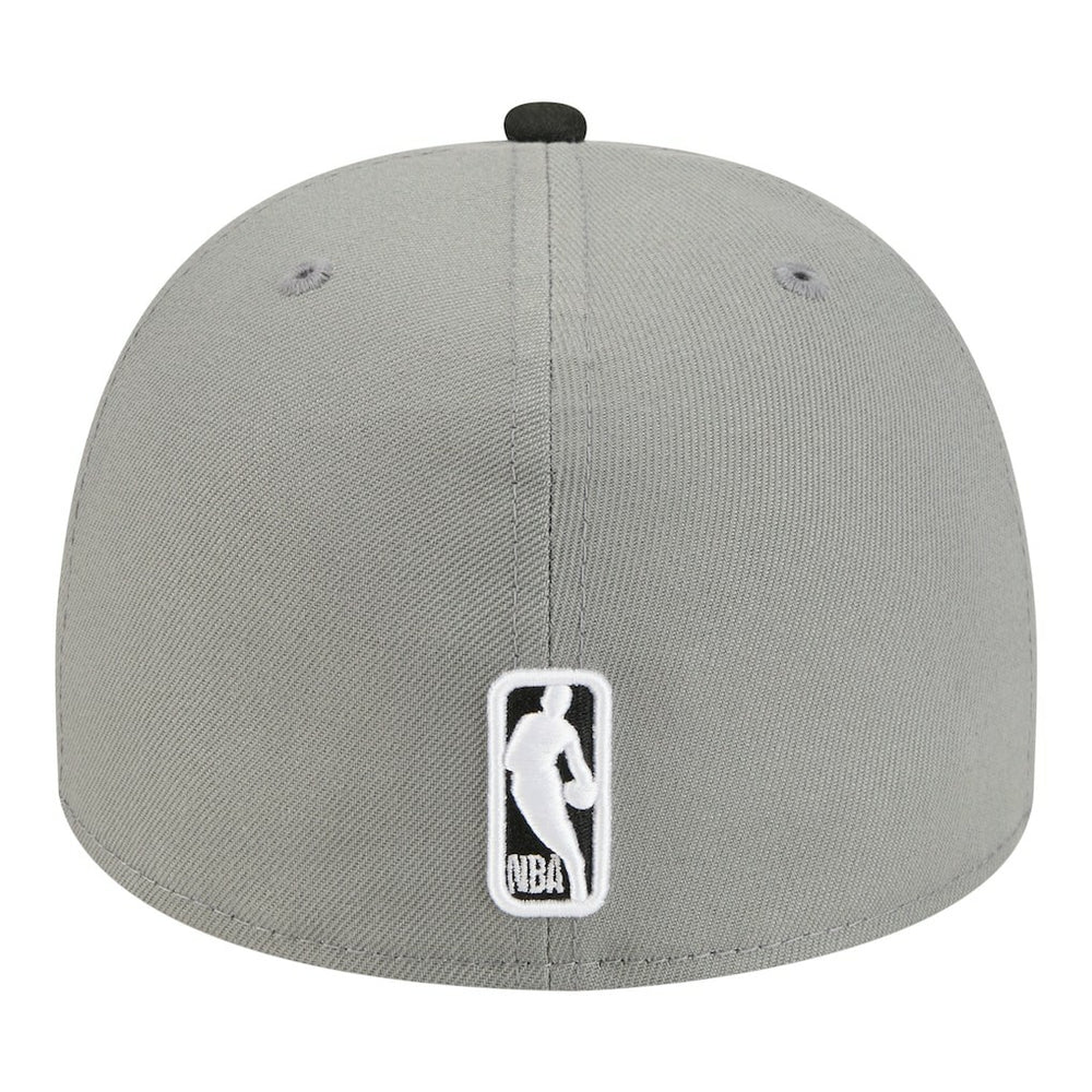New Era Brooklyn Nets Injection Cartoon Logo A-Frame 59FIFTY Fitted Hat Gray