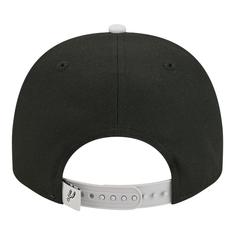 New Era San Antonio Spurs Injection Cartoon Logo A-Frame 9FIFTY Adjustable Hat Black