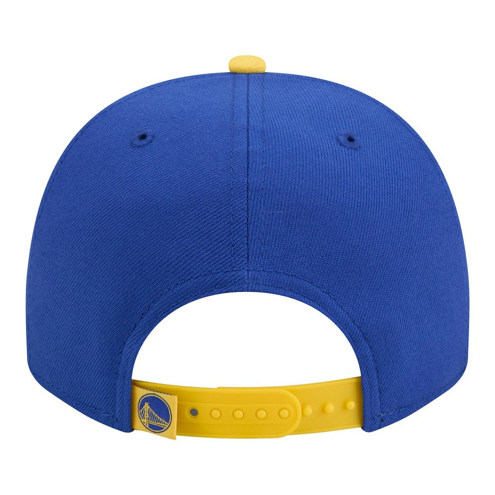 New Era Golden State Warriors Injection Cartoon Logo A-Frame 9FIFTY Adjustable Hat Royal