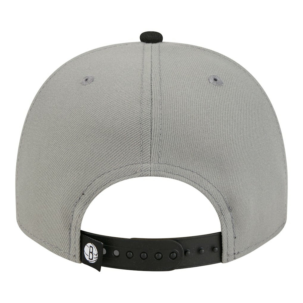 New Era Brooklyn Nets Injection Cartoon Logo A-Frame 9FIFTY Adjustable Hat Gray