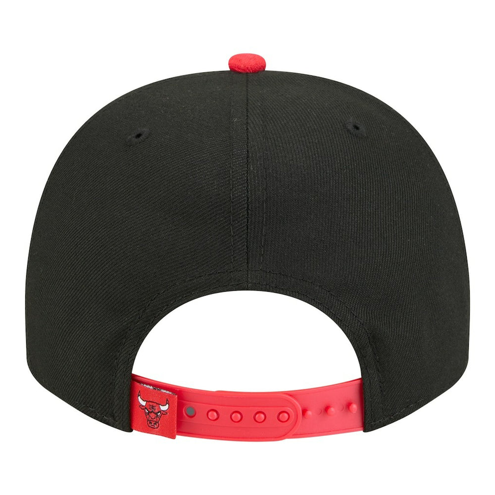 New Era Chicago Bulls Injection Cartoon Logo A-Frame 9FIFTY Adjustable Hat Black