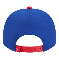 New Era Philadelphia 76ers Injection Cartoon Logo A-Frame 9FIFTY Adjustable Hat Royal