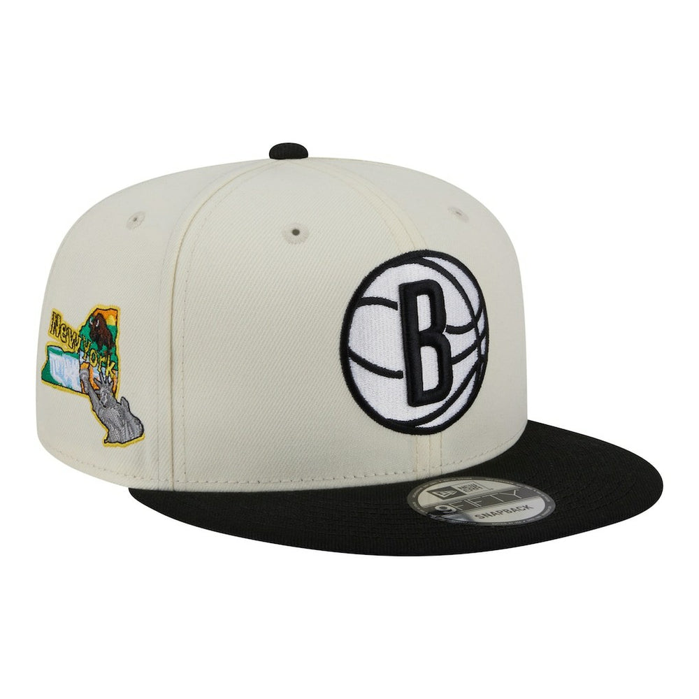 New Era Brooklyn Nets Injection Localized 9FIFTY Snapback Hat White