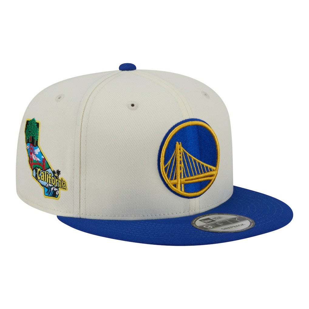 New Era Golden State Warriors Injection Localized 9FIFTY Snapback Hat White