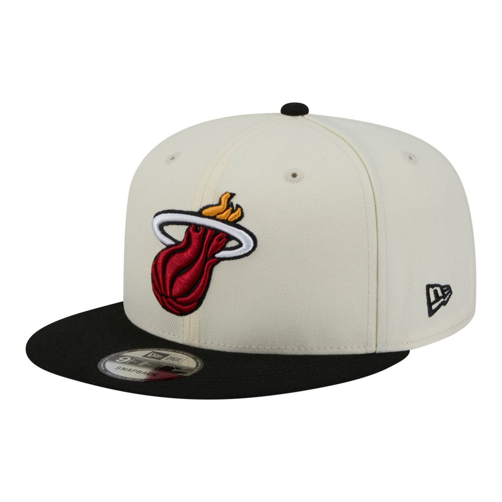 New Era Miami Heat Injection Localized 9FIFTY Snapback Hat White