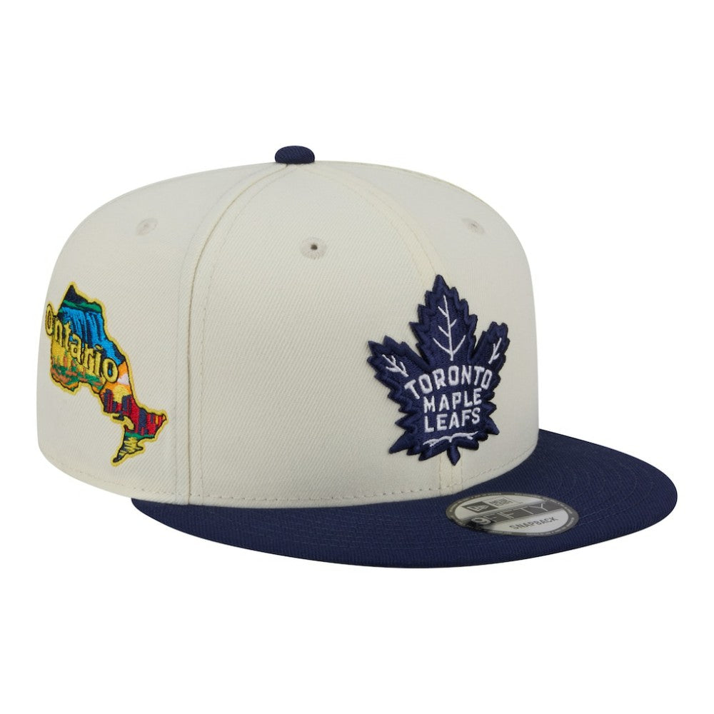Toronto Maple Leafs New Era Injection Localized Two-Tone 9FIFTY Snapback Hat - White/Navy | New Era online