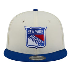 New York Rangers New Era Injection Localized Two-Tone 9FIFTY Snapback Hat - White/Blue | New Era sale