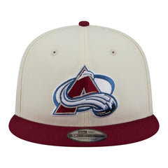 Colorado Avalanche New Era Injection Localized Two-Tone 9FIFTY Snapback Hat - White/Burgundy | New Era discount