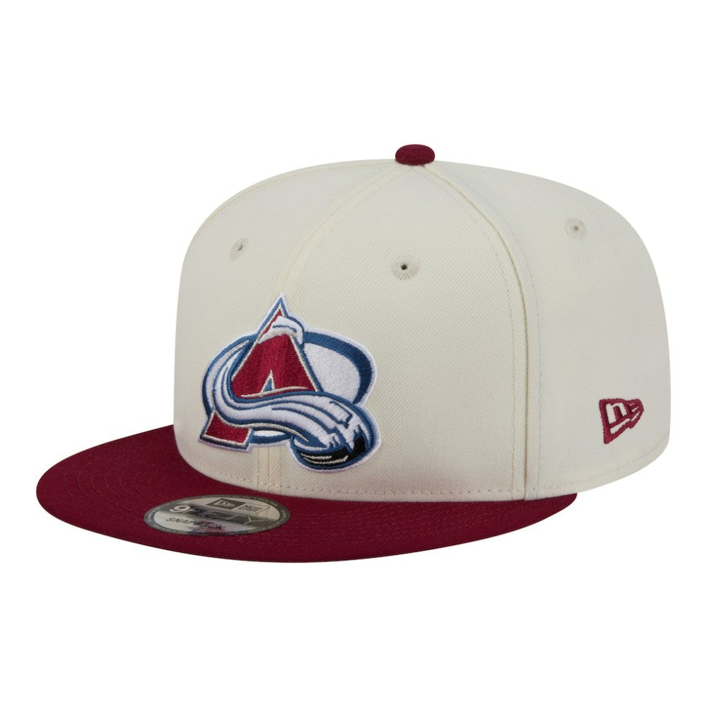 Colorado Avalanche New Era Injection Localized Two-Tone 9FIFTY Snapback Hat - White/Burgundy | New Era discount