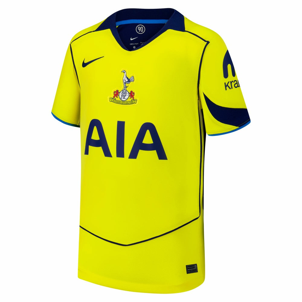 Nike - Tottenham Hotspur Youth 2025/26 Third Replica Jersey - Yellow