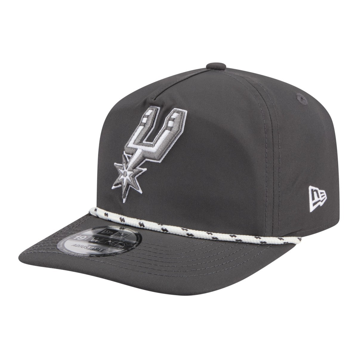 New Era San Antonio Spurs Tonal Rope 19TWENTY Adjustable Hat Graphite