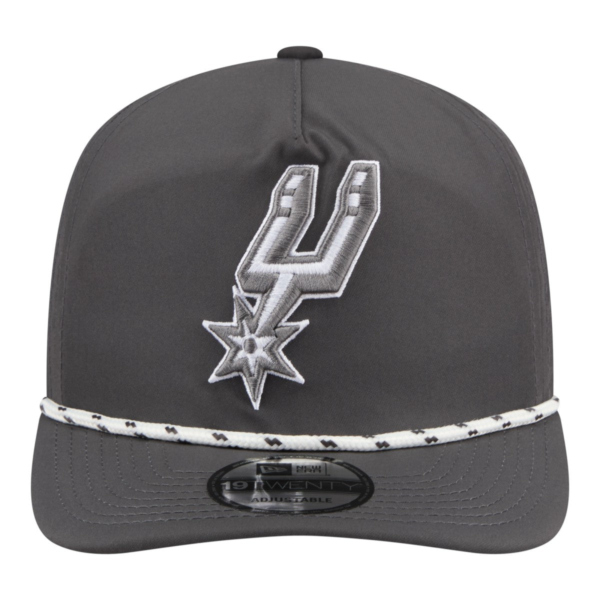 New Era San Antonio Spurs Tonal Rope 19TWENTY Adjustable Hat Graphite