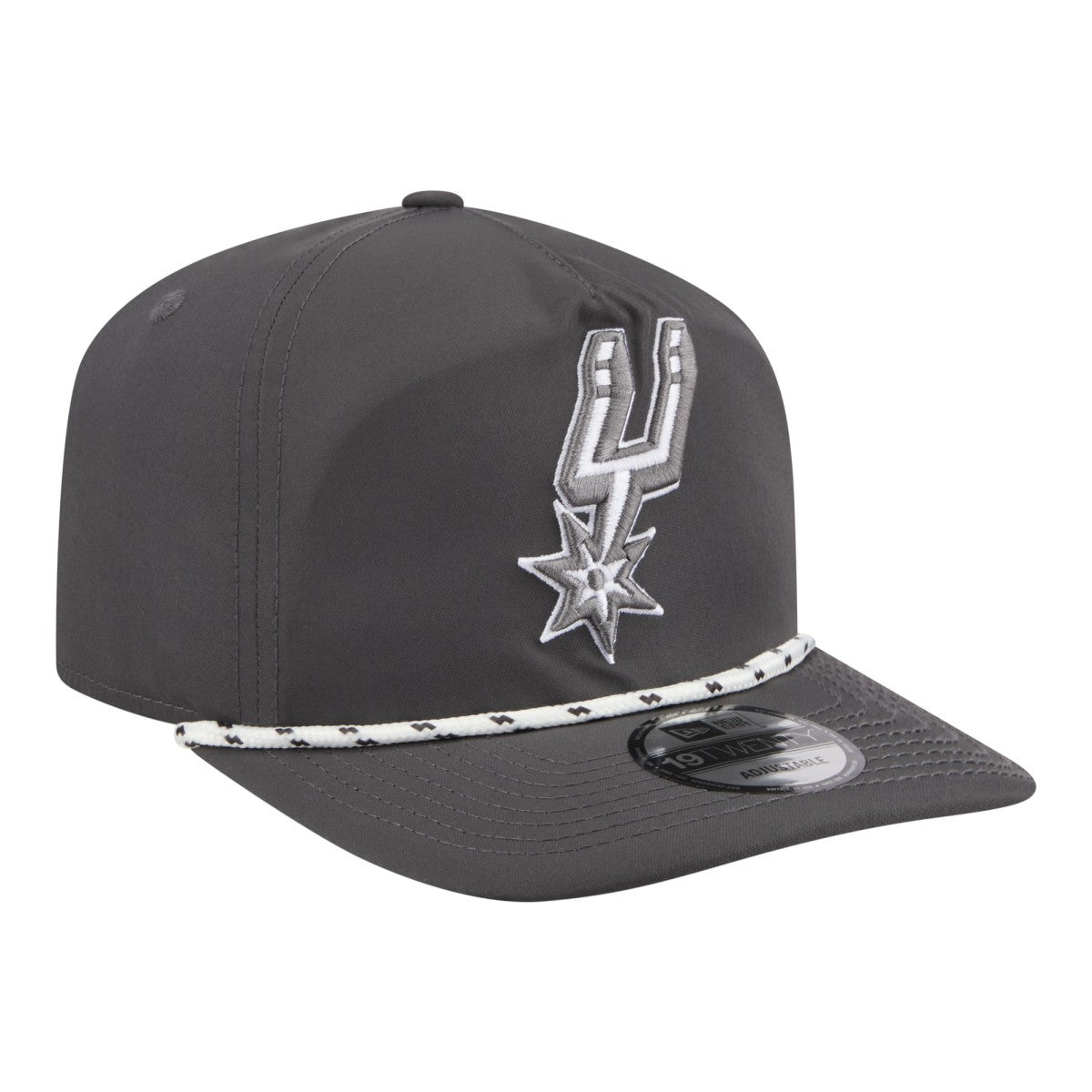 New Era San Antonio Spurs Tonal Rope 19TWENTY Adjustable Hat Graphite