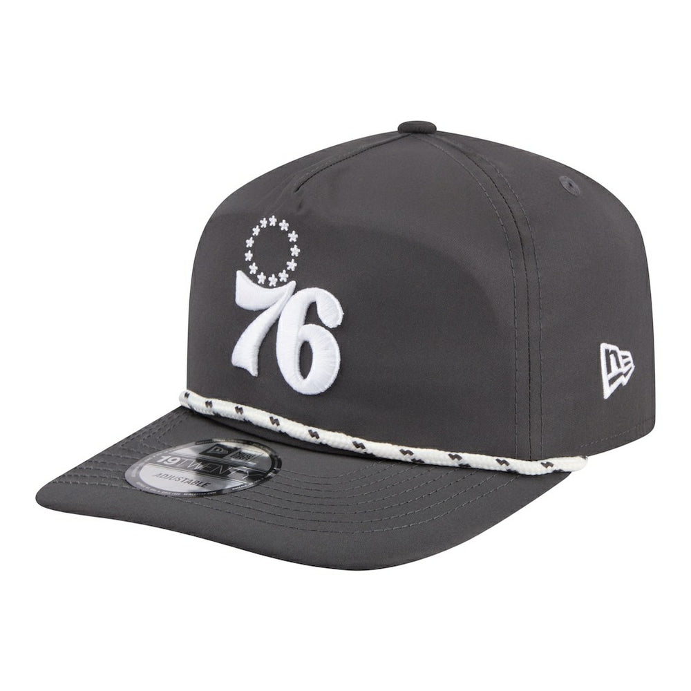 New Era Philadelphia 76ers Tonal Rope 19TWENTY Adjustable Hat Graphite