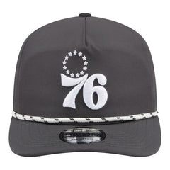 New Era Philadelphia 76ers Tonal Rope 19TWENTY Adjustable Hat Graphite