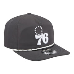 New Era Philadelphia 76ers Tonal Rope 19TWENTY Adjustable Hat Graphite