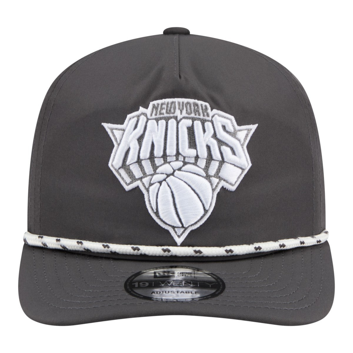 New Era New York Knicks Tonal Rope 19TWENTY Adjustable Hat Graphite