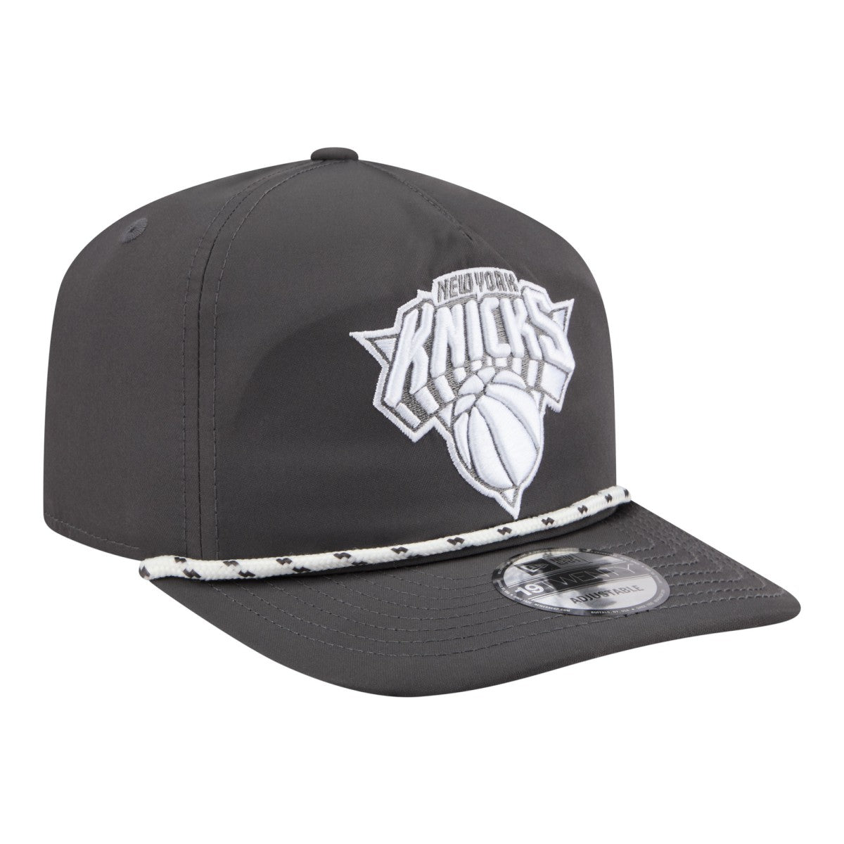 New Era New York Knicks Tonal Rope 19TWENTY Adjustable Hat Graphite