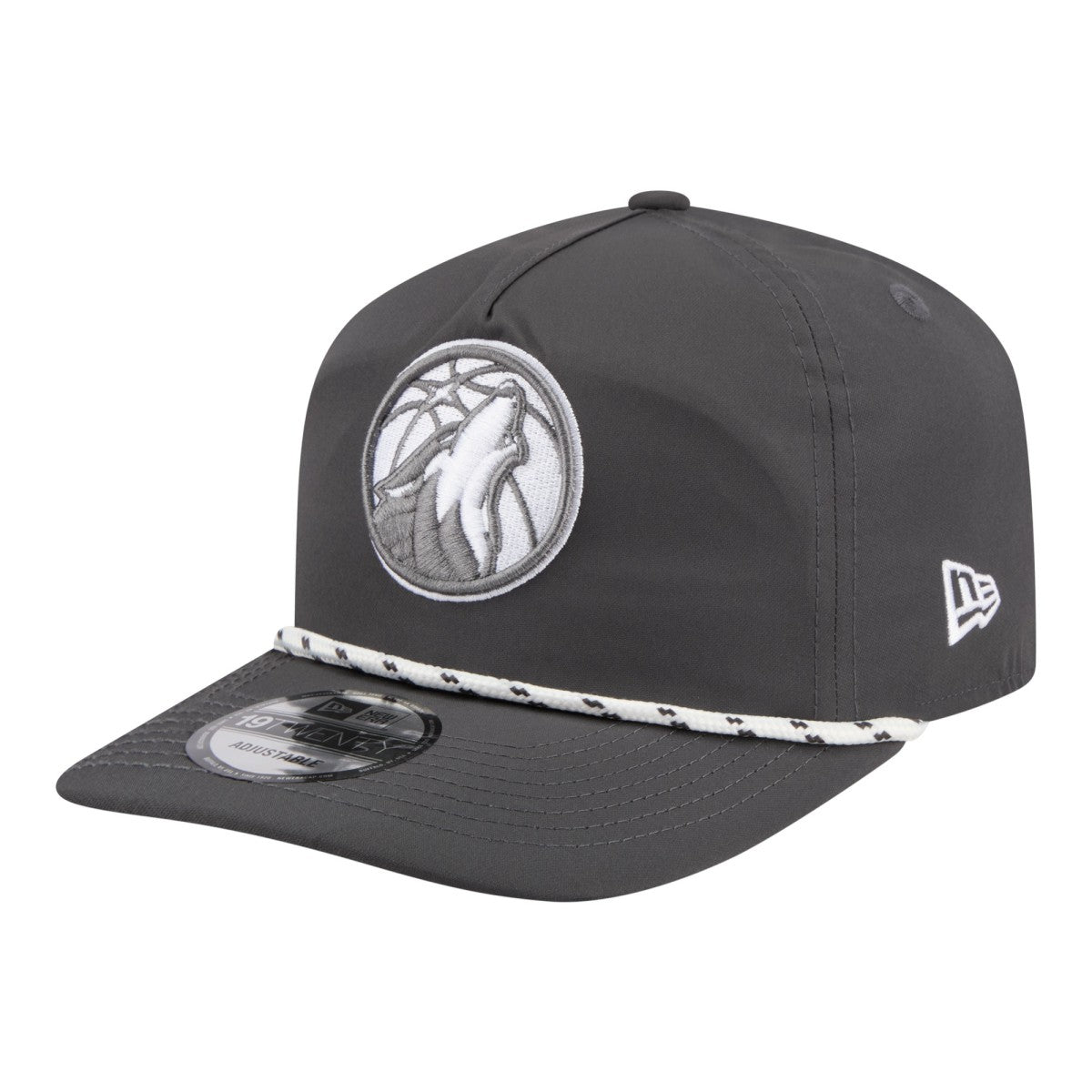 New Era Minnesota Timberwolves Tonal Rope 19TWENTY Adjustable Hat Graphite