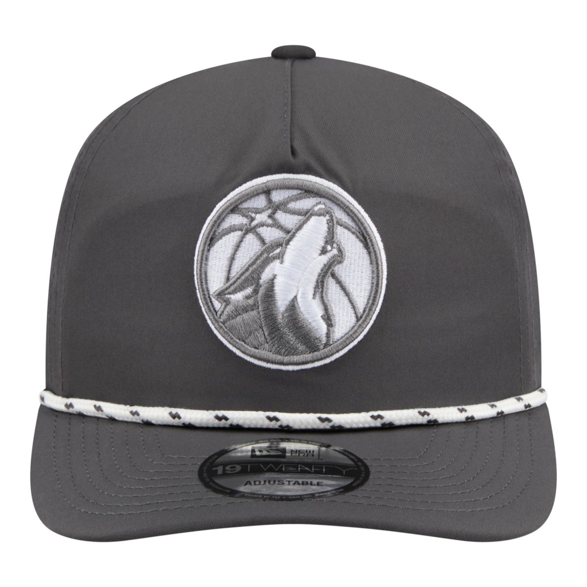 New Era Minnesota Timberwolves Tonal Rope 19TWENTY Adjustable Hat Graphite