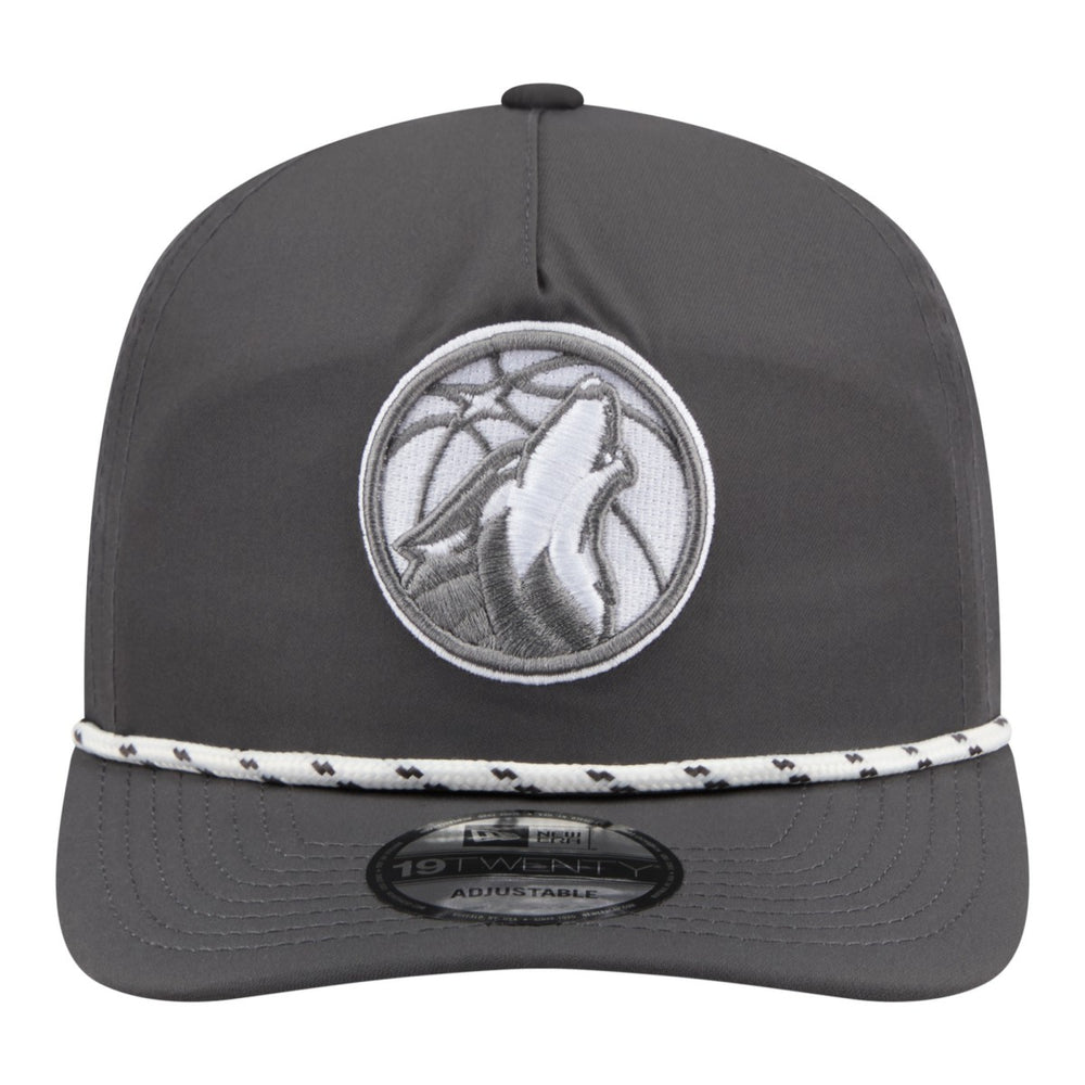 New Era Minnesota Timberwolves Tonal Rope 19TWENTY Adjustable Hat Graphite