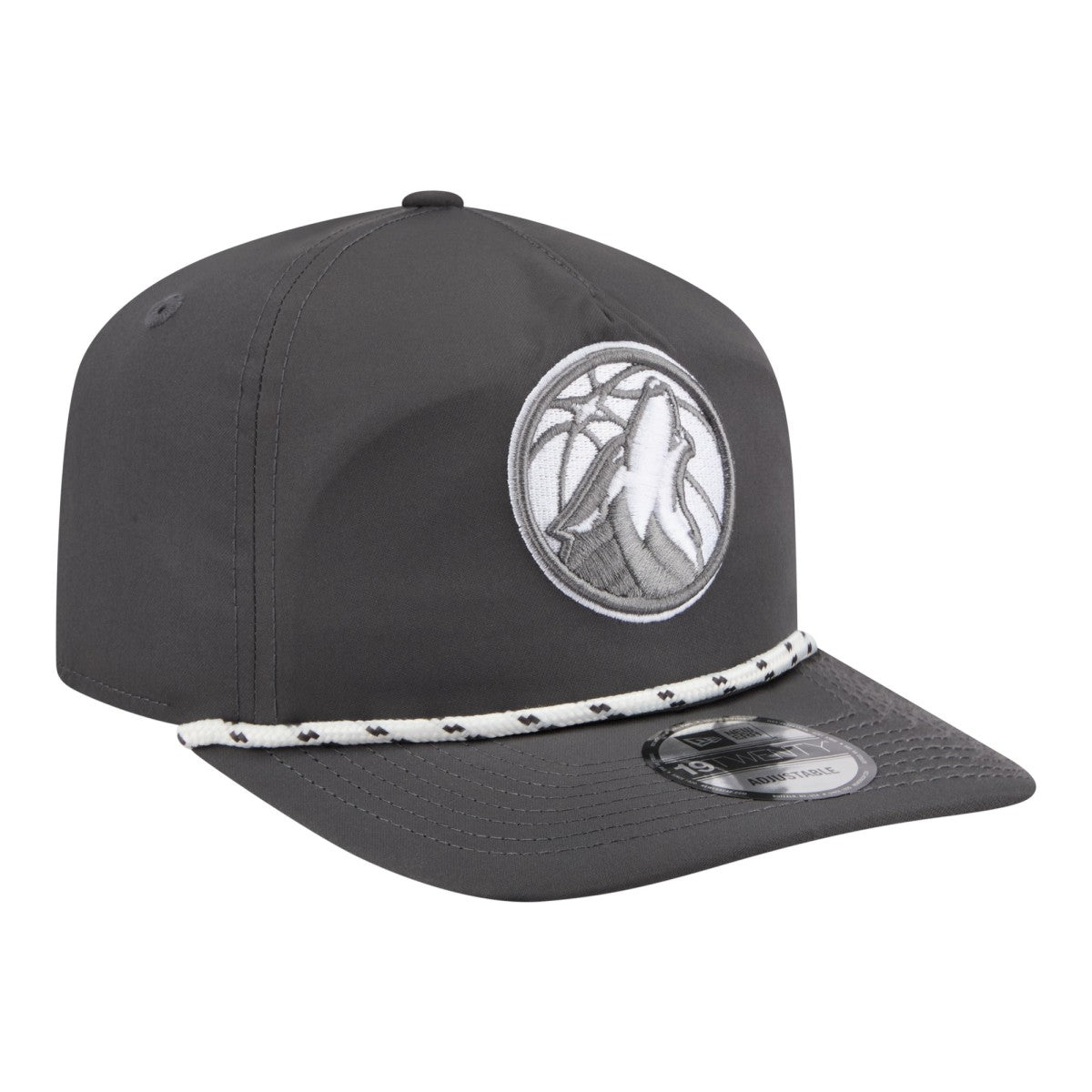 New Era Minnesota Timberwolves Tonal Rope 19TWENTY Adjustable Hat Graphite