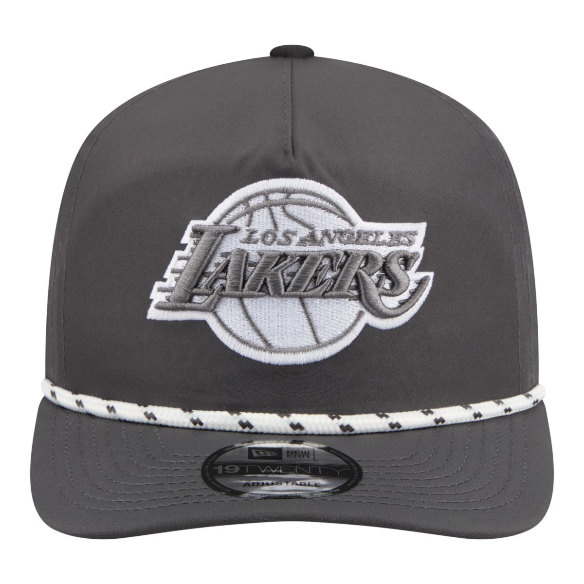 New Era Los Angeles Lakers Tonal Rope 19TWENTY Adjustable Hat Graphite