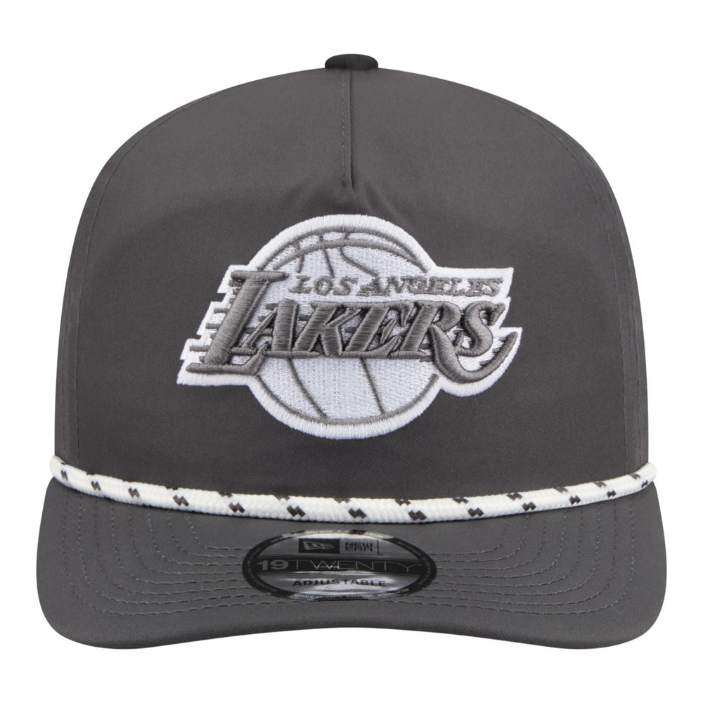 New Era Los Angeles Lakers Tonal Rope 19TWENTY Adjustable Hat Graphite