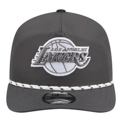 New Era Los Angeles Lakers Tonal Rope 19TWENTY Adjustable Hat Graphite