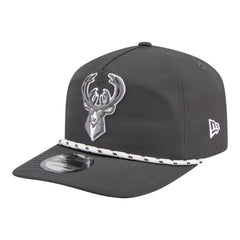 New Era Milwaukee Bucks Tonal Rope 19TWENTY Adjustable Hat Graphite